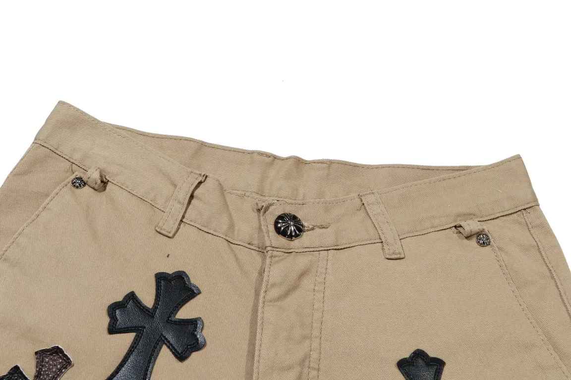 ［Premium］ K 020 【 】Chrome Hearts/ Chrome Hearts New Arrival ， 、 ， 。Mattyboy Same Style， Khaki 。 Retro ， 。 ， ， 。 Khaki ， 。Chrome Hearts Khaki chino ， ， 40 ， ，W 34 ， 。 ， 。 Color：Khaki Size：28 30 32 34 Sizes-xl In Stock Size 9